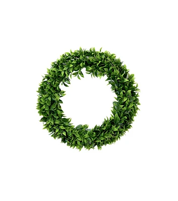 Nearly Natural 20" Green Artificial Bay Leaf Wreath