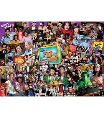 MasterPieces 19" x 27" The 70s Shows Tv Time Jigsaw Puzzle 1000pc