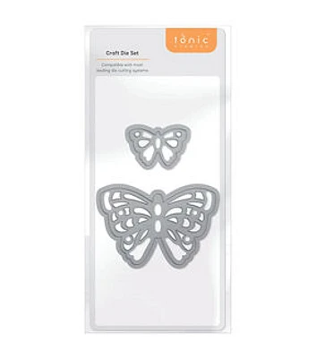 Tonic Studios 2" Layered Butterflies Die Set 2ct