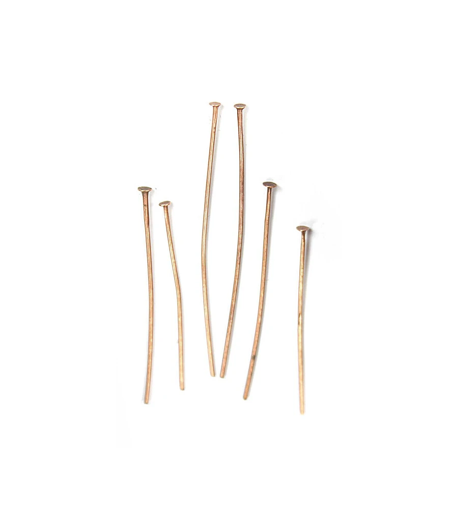 160pk Oxidized Copper Metal Head Pins by hildie & jo