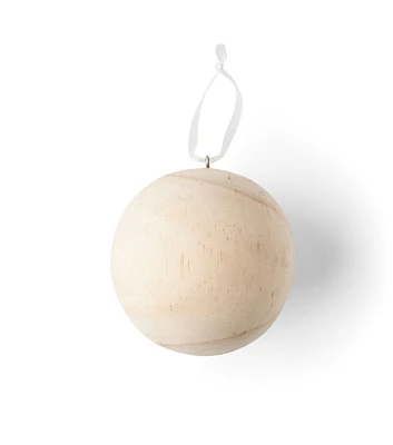 3" Christmas Turning Wood Ball Ornament by Place & Time