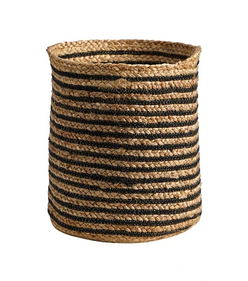 Nearly Natural 13.5" Handmade Natural Jute Basket Planter