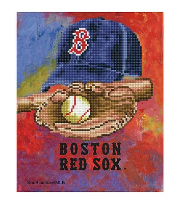 Sporticulture 13" x 15" MLB Boston Red Sox Diamond Painting Kit