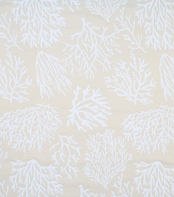 Coral Cove Beige Jacquard Outdoor Fabric