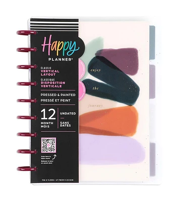 Happy Planner 12 Month Undated Pressed & Painted Classic Planner