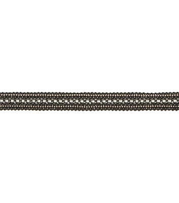 Wrights Beaded Chain Trim Black