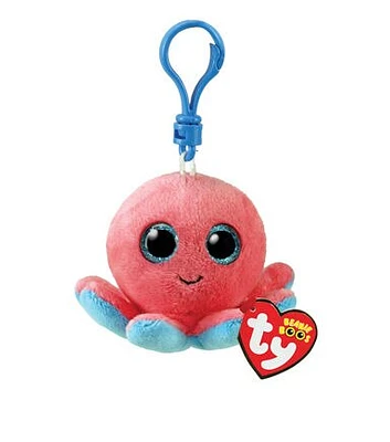 Ty Inc 5" Beanie Boos Coral Sheldon Octopus Plush Clip