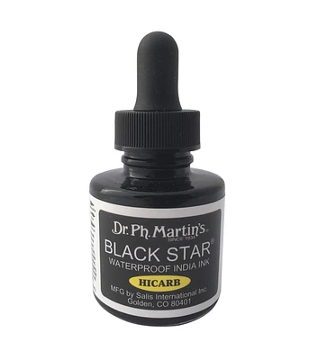 Dr. Ph. Martin's Black Star Hi Carb Waterproof India Ink