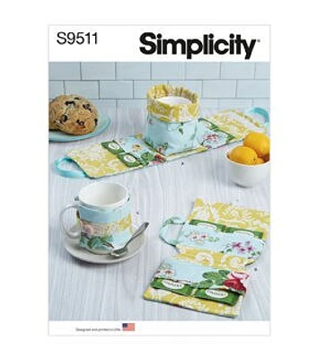 Simplicity S9511 Coffee and Tea Accessories Sewing Pattern