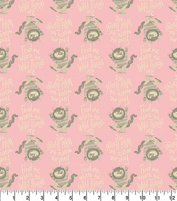 Where The Wild Things Are Come Find Me Cotton Fabric