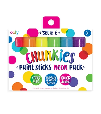 OOLY 6ct Chunkies Neon Paint Sticks