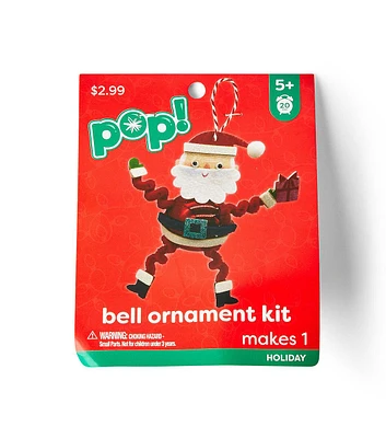 1ct Christmas Santa Bell Ornament Kit by POP!