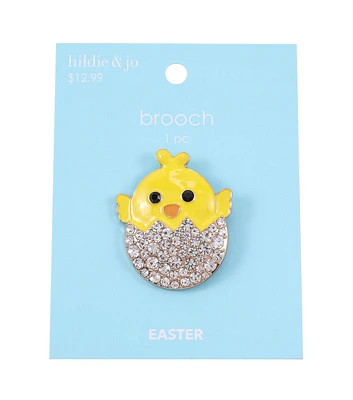 1.6" Easter Chick in Egg Brooch by hildie & jo