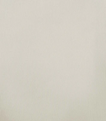 White Plush Rib Knit Fabric