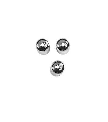 8mm Silver Metal Bell Cord Ends 42pk by hildie & jo