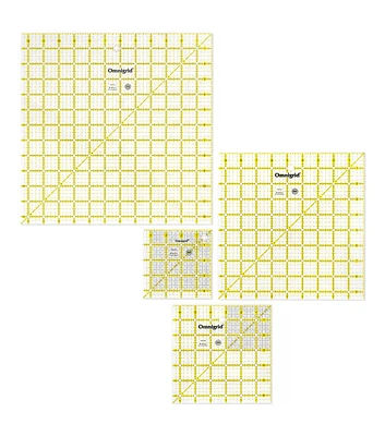 Omnigrid Square Ruler Value Pack, 4-1/2", 6-1/2", -1/2