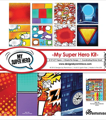 Reminisce My Super Hero 12''x12'' Collection Kit