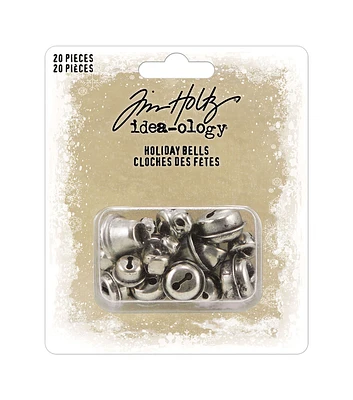 Tim Holtz 20pc Christmas Silver Bells