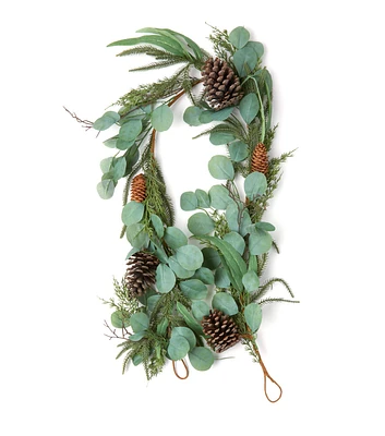 60" Christmas Eucalyptus & Pinecone Garland by Bloom Room