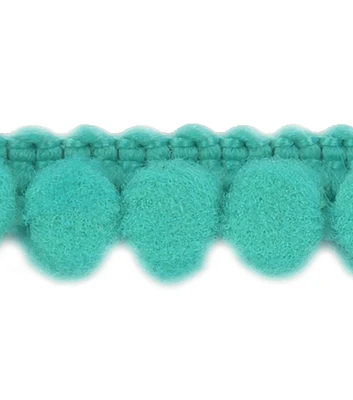 Simplicity Mini Puff Ball Trim 0.38'' Teal