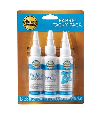 Aleene's Try Me Size Tacky Glue 3PK Fabric