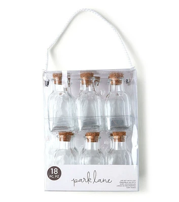 3" Transparent Jars With Cork Lid 18pk by Park Lane