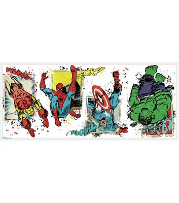 RoomMates Peel & Stick Wall Decals Marvel Superhero Burst