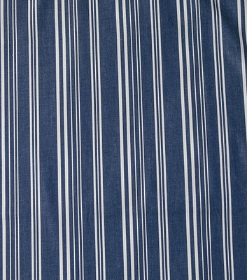 Lucky Brand 4oz Indigo Railroad Stripe Denim Fabric