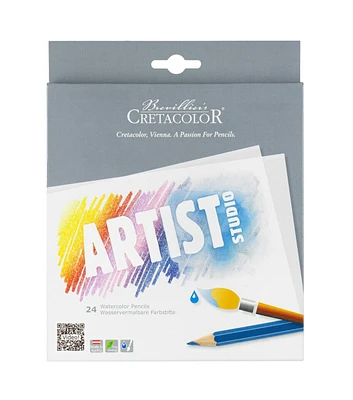 Cretacolor Artist Studio Watercolor Pencil Set 24 Colors