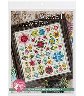 It's Sew Emma 111" x 17" Flea Market Flowers Cross Stitch Pattern