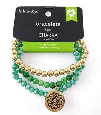 3ct Green & Gold Bracelets by hildie & jo