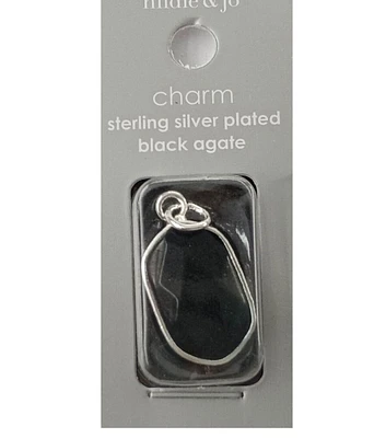 1pc Black Agate Charm by hildie & jo