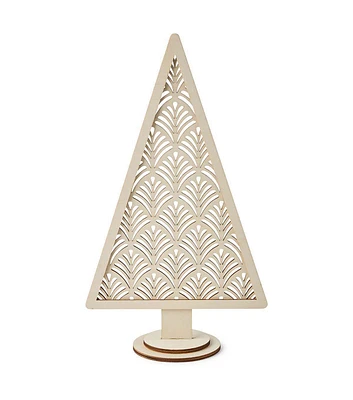 12" Christmas Wood Tree by Place & Time