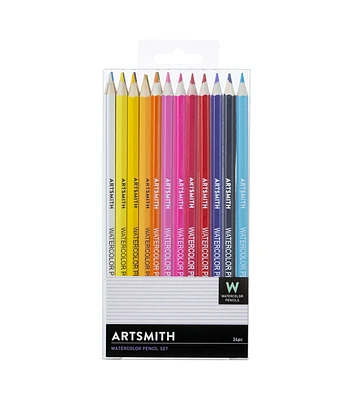 24ct Multi Color Watercolor Pencils by Artsmith