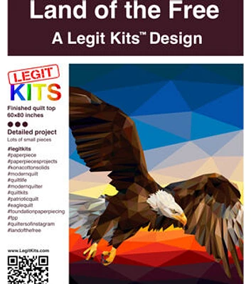 Legit Kits Land of the Free Foundation Paper Pieced Quilt Top Kit