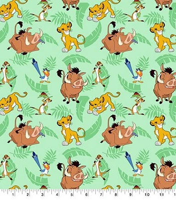 Lion King Friends Pack Disney Cotton Fabric