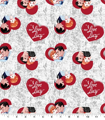 I Love Lucy Logo Cotton Fabric