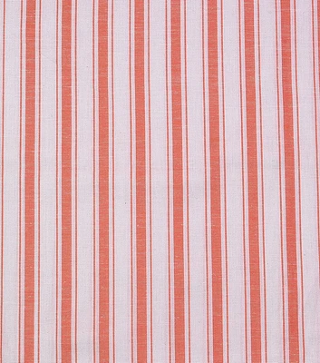 Orange Stripe Shirting Fabric