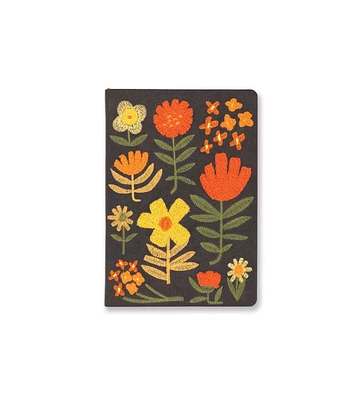 Denik 144 Sheet Chunky Flowers Embroidered Journal