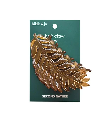 3.5" Fall Gold Leaf Hair Claw Clip by hildie & jo