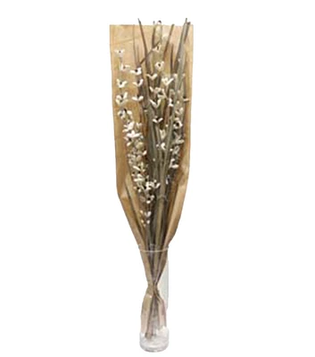 24" Dried White Blossom Bouquet by Bloom Room