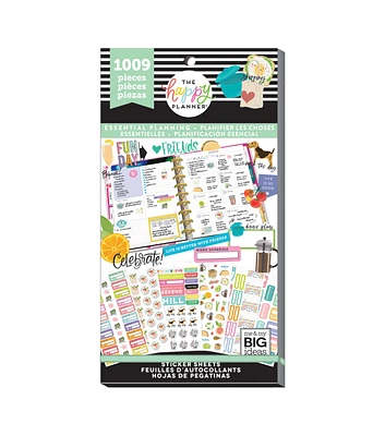 1009pc Essential Planning Happy Planner Sticker Pack