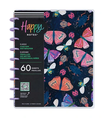 Happy Planner 60 Sheet Midnight Botanical Dot Grid Classic Notebook