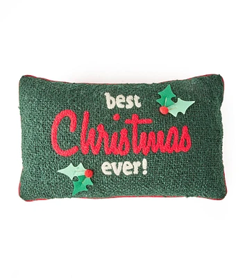 20.5" x 12.5" Christmas Best Christmas Ever Pillow by Place & Time