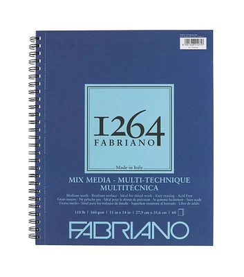 1264 Fabriano Mixed Media Pad 60 Sheet 11x14