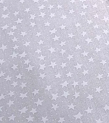 White Stars & Dots Patriotic Cotton Fabric