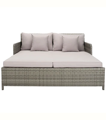 Safavieh 53" x 62" Gray Cadeo Outdoor Daybed