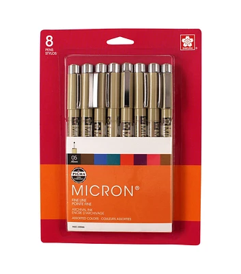 Sakura Pigma Micron Pen Sets 8 Colors 05