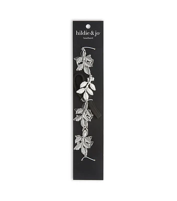 Silver Soft Leaf Headband by hildie & jo