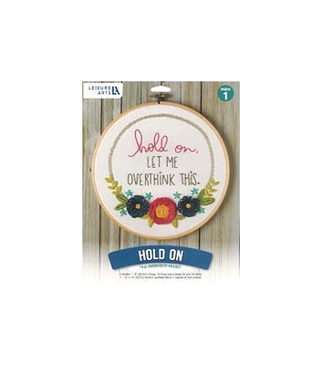 Leisure Arts 8" Hold On Embroidery Kit